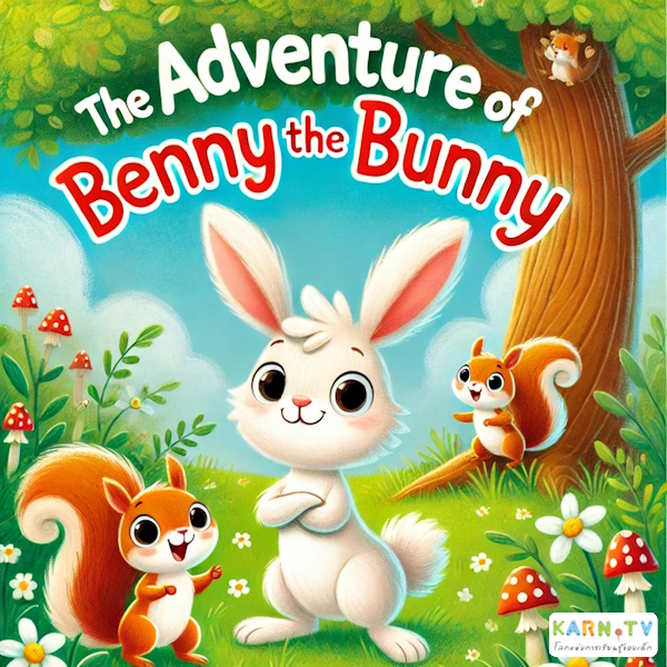 การ์ตูนสำหรับเด็ก ในรูปแบบ นิทานการ์ตูนสองภาษา เรื่อง The Adventure of Benny the Bunny